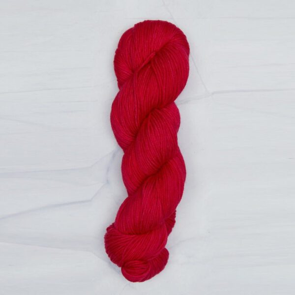 Rich Moss Superwash Merino yarn, hand-dyed for a deep