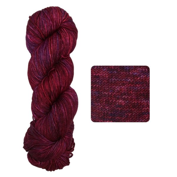 Pistachio Symfonie yarn, hand-dyed Superwash Merino.