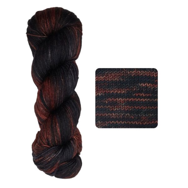 Semisolid Pistachio Superwash Merino yarn.